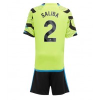 Arsenal William Saliba #2 Replica Away Minikit 2023-24 Short Sleeve (+ pants)